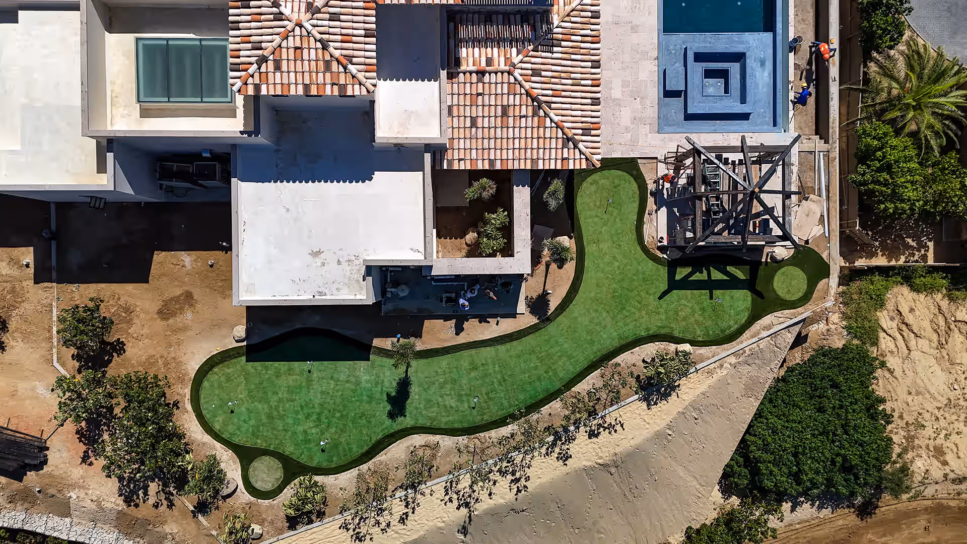 Putting green instalación